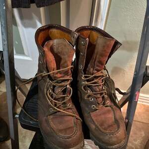 Vintage Red Wing Leather Moc Toe Work Boots - Brown Men's Size 9EE